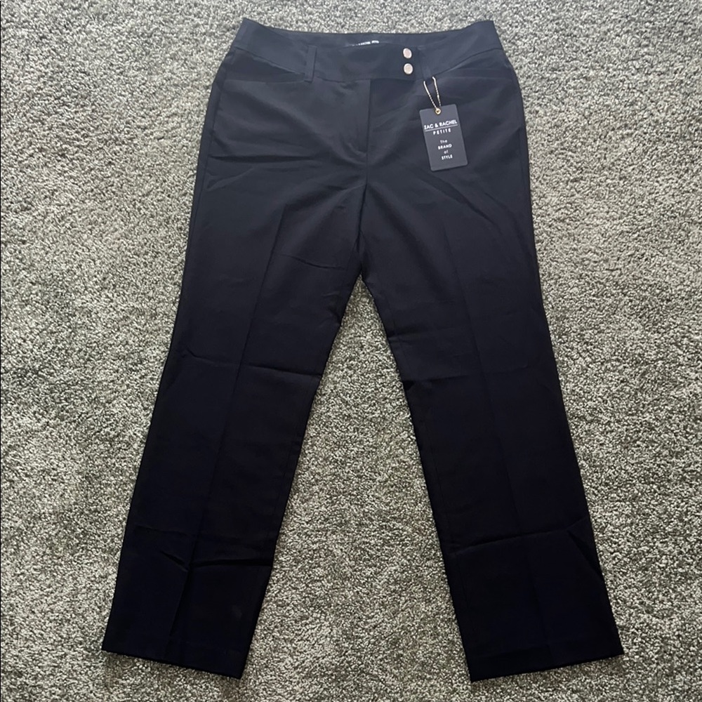 Zac & Rachel Petite Black Dress Pants - Size 8P - NWT